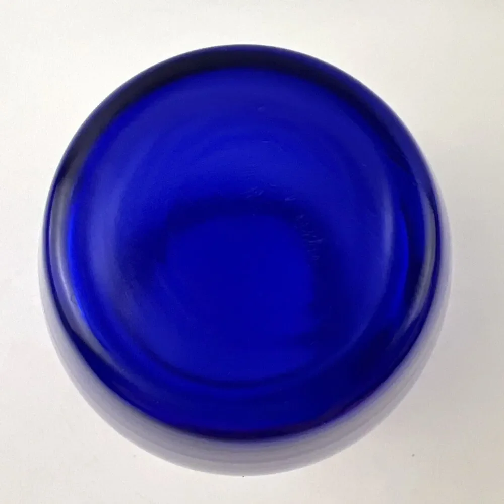 Cobalt Blue Glass Flower Vase 7.75